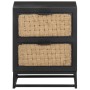 Mesita de noche de madera maciza de mango 40x30x50 cm de vidaXL, Mesitas de noche - Ref: Foro24-323494, Precio: 103,54 €, Des...