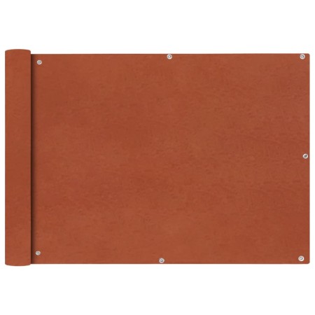 Toldo para balcón tela oxford 75x600 cm terracota de vidaXL, Sombrillas - Ref: Foro24-42329, Precio: 29,65 €, Descuento: %