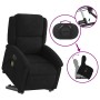 Sillón de masaje reclinable elevable terciopelo negro en Sillones | Comprar online en Foru.es