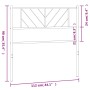 Cabecero de metal negro 107 cm de , Cabeceros y pies de cama - Ref: Foro24-372209, Precio: 24,37 €, Descuento: %