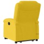 Sillón reclinable masaje eléctrico elevable terciopelo amarillo en Sillones | Comprar online en Foru.es