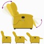 Sillón reclinable masaje eléctrico elevable terciopelo amarillo en Sillones | Comprar online en Foru.es