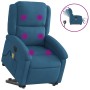 Sillón reclinable de masaje eléctrico elevable terciopelo azul en Sillones | Comprar online en Foru.es