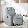 Sillón reclinable eléctrico tela gris claro en Sillones | Comprar online en Foru.es