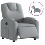 Sillón reclinable eléctrico tela gris claro en Sillones | Comprar online en Foru.es