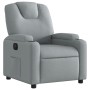 Sillón reclinable eléctrico tela gris claro en Sillones | Comprar online en Foru.es