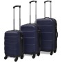 Set Trolley Maleta Rígida Tres Uds. Azul de vidaXL, Maletas - Ref: Foro24-91144, Precio: 119,25 €, Descuento: %