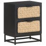 Mesita de noche de madera maciza de mango 40x30x50 cm de vidaXL, Mesitas de noche - Ref: Foro24-323494, Precio: 103,54 €, Des...