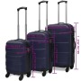 Set Trolley Maleta Rígida Tres Uds. Azul de vidaXL, Maletas - Ref: Foro24-91144, Precio: 119,25 €, Descuento: %