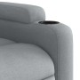 Sillón reclinable eléctrico tela gris claro en Sillones | Comprar online en Foru.es