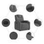 Sillón reclinable eléctrico de tela gris oscuro en Sillones | Comprar online en Foru.es
