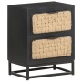 Mesita de noche de madera maciza de mango 40x30x50 cm de vidaXL, Mesitas de noche - Ref: Foro24-323494, Precio: 103,54 €, Des...