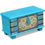 Baúl de almacenamiento madera de mango azul 80x40x45 cm de vidaXL, Baúles de almacenamiento - Ref: Foro24-243332, Precio: 195...