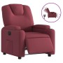 Sillón reclinable eléctrico tela rojo tinto en Sillones | Comprar online en Foru.es