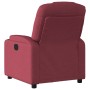 Sillón reclinable eléctrico tela rojo tinto en Sillones | Comprar online en Foru.es