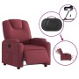 Sillón reclinable eléctrico tela rojo tinto en Sillones | Comprar online en Foru.es