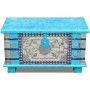 Baúl de almacenamiento madera de mango azul 80x40x45 cm de vidaXL, Baúles de almacenamiento - Ref: Foro24-243332, Precio: 195...