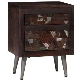 Mesita de noche de madera maciza reciclada 40x30x50 cm de vidaXL, Mesitas de noche - Ref: Foro24-245916, Precio: 129,87 €, De...
