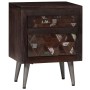 Mesita de noche de madera maciza reciclada 40x30x50 cm de vidaXL, Mesitas de noche - Ref: Foro24-245916, Precio: 129,87 €, De...
