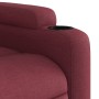 Sillón reclinable eléctrico tela rojo tinto en Sillones | Comprar online en Foru.es
