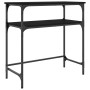 Mesa consola madera de ingeniería negra 75x35,5x75 cm de , Mesas auxiliares - Ref: Foro24-834050, Precio: 47,11 €, Descuento: %