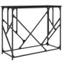 Mesa consola madera de ingeniería negra 100x40x80 cm de , Mesas auxiliares - Ref: Foro24-834115, Precio: 59,44 €, Descuento: %