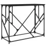 Mesa consola madera de ingeniería negra 100x40x80 cm de , Mesas auxiliares - Ref: Foro24-834115, Precio: 59,44 €, Descuento: %