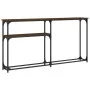 Mesa consola madera de ingeniería marrón roble 145x22,5x75 cm de , Mesas auxiliares - Ref: Foro24-834099, Precio: 48,27 €, De...