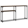 Mesa consola madera de ingeniería marrón roble 145x22,5x75 cm de , Mesas auxiliares - Ref: Foro24-834099, Precio: 48,88 €, De...