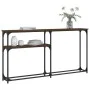 Mesa consola madera de ingeniería marrón roble 145x22,5x75 cm de , Mesas auxiliares - Ref: Foro24-834099, Precio: 48,27 €, De...