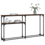 Mesa consola madera de ingeniería marrón roble 145x22,5x75 cm de , Mesas auxiliares - Ref: Foro24-834099, Precio: 48,88 €, De...