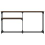 Mesa consola madera de ingeniería marrón roble 145x22,5x75 cm de , Mesas auxiliares - Ref: Foro24-834099, Precio: 48,88 €, De...