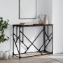 Mesa consola madera de ingeniería roble ahumado 100x40x80 cm de , Mesas auxiliares - Ref: Foro24-834117, Precio: 52,62 €, Des...