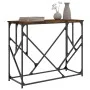 Engineered wood smoked oak console table 100x40x80 cm by , Side tables - Ref: Foro24-834117, Price: 51,99 €, Discount: %