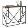 Mesa consola madera de ingeniería roble ahumado 100x40x80 cm de , Mesas auxiliares - Ref: Foro24-834117, Precio: 52,62 €, Des...