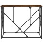 Mesa consola madera de ingeniería roble ahumado 100x40x80 cm de , Mesas auxiliares - Ref: Foro24-834117, Precio: 52,62 €, Des...
