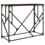Engineered wood smoked oak console table 100x40x80 cm by , Side tables - Ref: Foro24-834117, Price: 51,99 €, Discount: %
