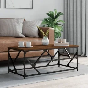 Mesa de centro madera contrachapada roble marrón 100x50x40 cm de , Mesas de centro - Ref: Foro24-834129, Precio: 50,84 €, Des...