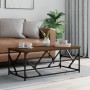 Mesa de centro madera contrachapada roble marrón 100x50x40 cm de , Mesas de centro - Ref: Foro24-834129, Precio: 52,20 €, Des...