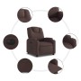 Sillón reclinable eléctrico tela marrón oscuro en Sillones | Comprar online en Foru.es