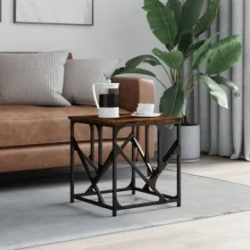 Mesa de centro madera contrachapada roble ahumado 45x45x47,5 cm de , Mesas de centro - Ref: Foro24-834122, Precio: 37,04 €, D...