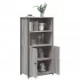 Aparador alto madera contrachapada Sonoma gris 62x36x121,5 cm de , Aparadores - Ref: Foro24-834213, Precio: 95,80 €, Descuent...