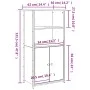 Aparador alto madera contrachapada Sonoma gris 62x36x121,5 cm de , Aparadores - Ref: Foro24-834213, Precio: 95,80 €, Descuent...