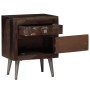 Mesita de noche de madera maciza reciclada 40x30x50 cm de vidaXL, Mesitas de noche - Ref: Foro24-245916, Precio: 129,87 €, De...
