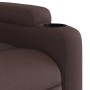 Sillón reclinable eléctrico tela marrón oscuro en Sillones | Comprar online en Foru.es