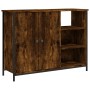 Aparador de madera de ingeniería roble ahumado 100x33x75 cm de , Aparadores - Ref: Foro24-835551, Precio: 78,95 €, Descuento: %