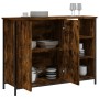 Aparador de madera de ingeniería roble ahumado 100x33x75 cm de , Aparadores - Ref: Foro24-835551, Precio: 78,95 €, Descuento: %