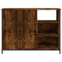 Aparador de madera de ingeniería roble ahumado 100x33x75 cm de , Aparadores - Ref: Foro24-835551, Precio: 78,95 €, Descuento: %