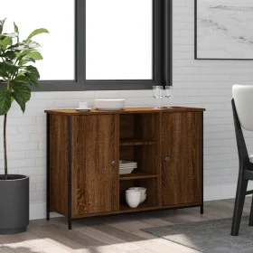 Aparador de madera de ingeniería marrón roble 100x35x70 cm de , Aparadores - Ref: Foro24-835518, Precio: 83,97 €, Descuento: %
