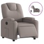 Sillón reclinable eléctrico tela gris taupé en Sillones | Comprar online en Foru.es